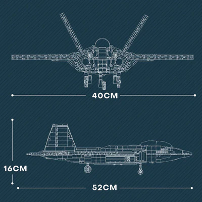 F-22 Raptor 1836pcs